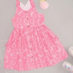 Pantaloons Junior Girls Pink Dress-image-41