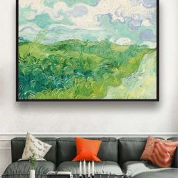 The Art House Green Wheat Fields Auvers By Van Gogh Painting - 28 x 23 Inch-picture-17