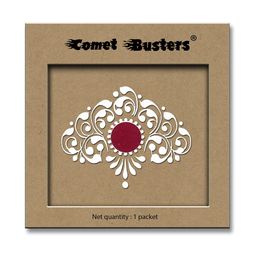 Comet Busters Ethnic Motifs Traditional Bindis - White-48