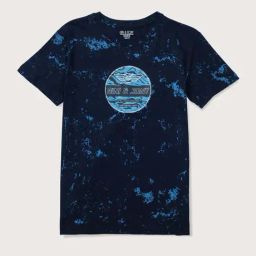 Gini & Jony Boys Navy Printed T-Shirt-24