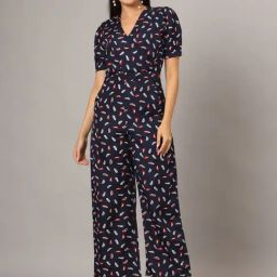 BRINNS Navy Printed Jumpsuit-image-73