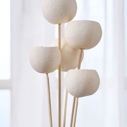 Home Centre Beige 5 Pieces Hanging Baily Dragon Tree Artificial Flower With Pot-51