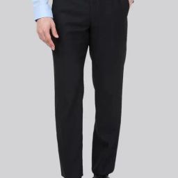 Park Avenue Black Regular Fit Trousers-image-96
