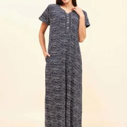 Sweet Dreams Blue Printed Nighty-picture-30