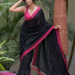 Suta Checked Saree-34
