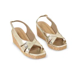 CHAAL CHALAN PU Work Wedge Sandals with Buckles-picture-31