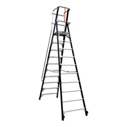 Liberti 4 Steps FRP Hulk Ladder With Platform and Hand Rail 1.52 m (5 Ft) Height, 170 Kg Load Capacity), P5405H image 1