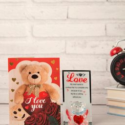 Archies White & Red Valentine Special Showpiece With Greeting Card-image-74
