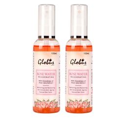 Globus Naturals Pack Of 2 Rejuvenating Rose Toner With Aloe Vera extract 100ml-13