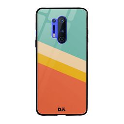 DailyObjects Green & Orange Tropical Angles OnePlus 8 Pro Glass Case-57