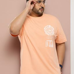 Sztori Plus Size Typography Printed Pure Cotton T-shirt-picture-45