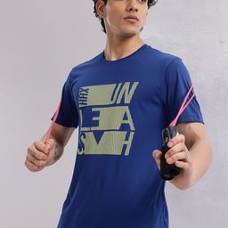HRX by Hrithik Roshan Men Typography Printed Rapid-Dry Training T-shirt-image-88
