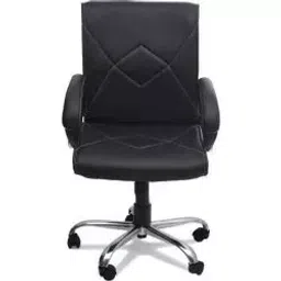 Mezonite Black Medium Back Leatherette Office Chair KI051-image-119