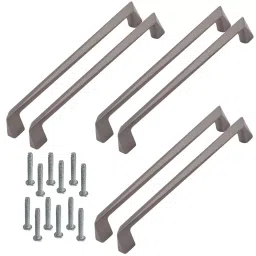 Atom CH-WE223-BM-10-106 254 mm(10 Inch) Zinc Black Matt Finish Cabinet Pull Handle (Pack of 6)-picture-31