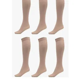 MUKHAKSH Beige Cotton Socks-image-50