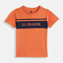 U.S. Polo Assn. Kids Boys Brand Logo Printed Pure Cotton T-shirt-image-56