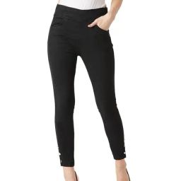 Miss Chase Black Cotton Mid Rise Jeggings-image-84