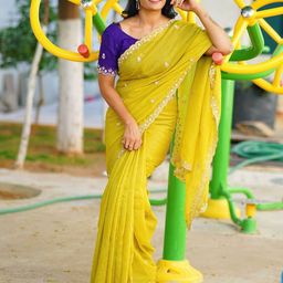 Kalista Floral Embroidered Saree-image-80