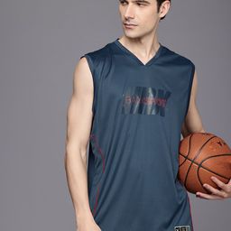 HRX by Hrithik Roshan Men Brand Logo Printed Basketball Rapid-Dry T-shirt-picture-18