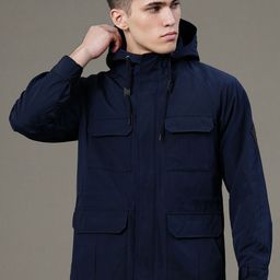 Red Tape Men Solid Hooded Jacket-image-67