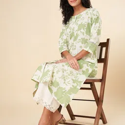 RANGMANCH BY PANTALOONS Floral Printed Kurta-picture-42