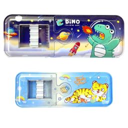 FunBlast Cartoon Design Metal Pencil Box with Pencils - Multicolour-28