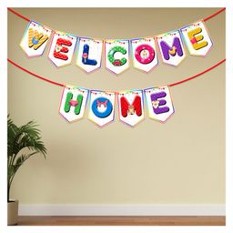 Zyozi Welcome Home Decoration Banner for Baby Shower Multicolor - Pack of  1-picture-7