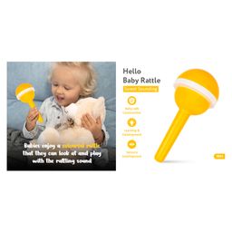 Ratnas Hello Baby Rattle - Yellow-26