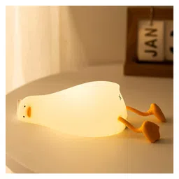 Elecart Cute Duck Rechargeable Touch Control Night Light, Animal Silicone Nursery Night Lamp for Kids Baby Birthday Gifts-picture-11