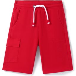 UCB Knee Length Solid Colour Shorts - Red-image-31