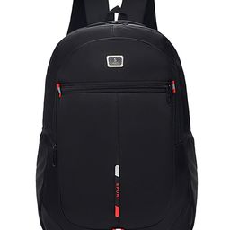 SYGA  Large Capacity Schoolbag for Middle Class School Student Backpack (Black Red) - Height 18.8 Inch-image-92