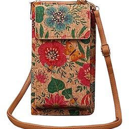 MOMISY Mobile Bag, Cellphone Sling Bag, Card Holder Wallet, Crossbody Bag, PU Leather, for Girls (Hibiscus)-image-72