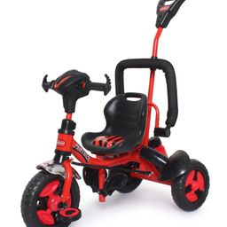 FunRide Kids Tricycle Panther 2 in 1 Plug and Play Baby Trike with Music and Lights and Removable Parental Control Handle for Boys and Girls - Red-14