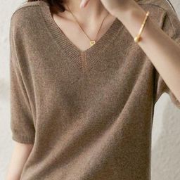 StyleCast Women V-Neck T-shirt-image-2