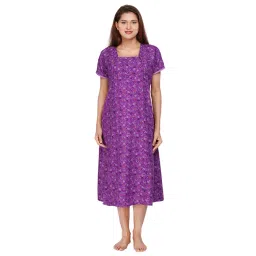 Morph Maternity Feeding Nighty - Purple-picture-12