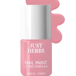 Just Herbs 12 Free Formula Nail Paint Enriched With Jojoba Oil-11ML-Cotton Candy-11-53