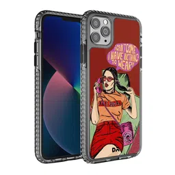 DailyObjects Red & Orange Anti Social Babe iPhone 11 Pro Stride 2.0 Case Cover-11