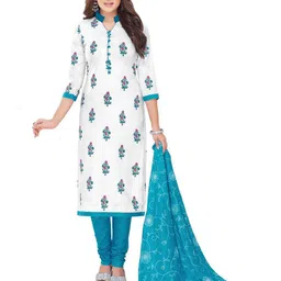 MIRAAN Printed Pure Cotton Unstitched Dress Material-image-80