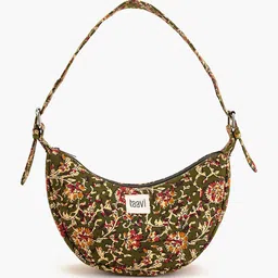 Taavi Floral Printed Cotton Hobo Bag-image-58