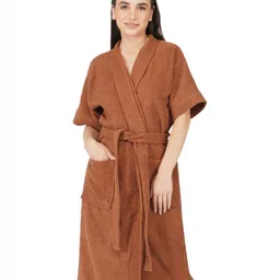 RANGOLI Women Noble Pure Cotton Bath Robe - 400 GSM-52