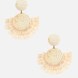 Beatnik Gold-Plated Circular Shaped Drop Earrings-13