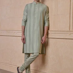 Tasva Men Woven Design Kurta with Churidar-picture-27