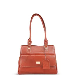 GENWAYNE Leather Structured Shoulder Bag-1