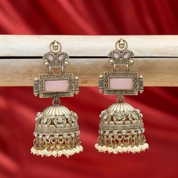 Fida Dome Shaped Jhumkas Earrings-39