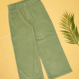 Pantaloons Junior Girls Solid High-Rise Trousers-picture-21