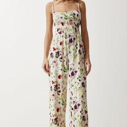 Happiness istanbul Printed Shoulder Straps Basic Jumpsuit-picture-17