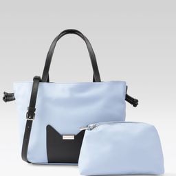 Van Heusen Solid Handheld Bag With Pouch-image-54