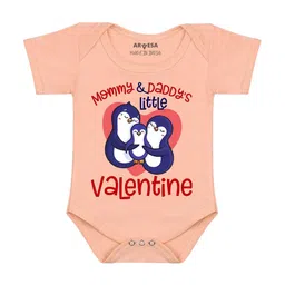 Arvesa Mommy And Daddy Little Valentine Printed Romper-picture-39