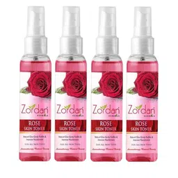 ZORDAN Set Of 4 Herbals Rose Skin Toner- 100ml Each-50