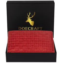 DOECRAFT Men Textured Leather Two Fold Wallet-9